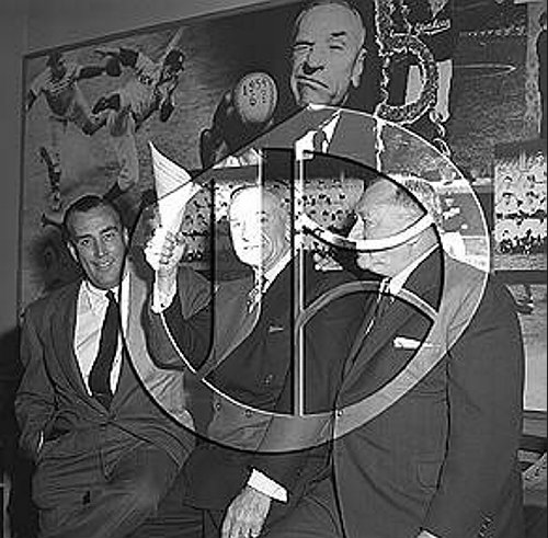 Dan Topping, Casey Stengel and George Weiss54N0143